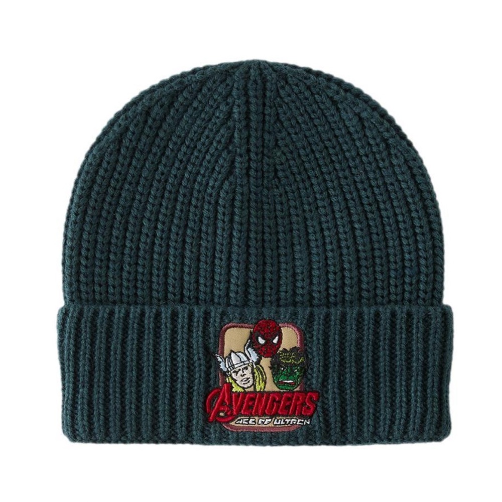 Zara Kids Avengers Knit Beanie - Dark Green - Picture 1 of 2